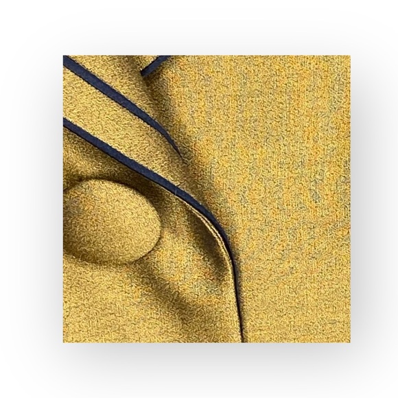 Vintage: Gentry 𖡗 Handmade 3 Button Duponi Silk Coat 𖡗 Metallic Goldenrod 𖡗 - Picture 6 of 16